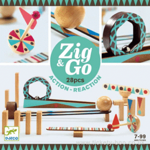 CONSTRUCCIÓN ZIG & GO - 28 PCS DJECO