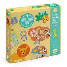 EDUCATIVO PUZZLE ANIMALES SALVAJES 5 JUEGOS