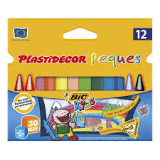 PLASTIDECOR PEQUES CAJA 12UNID