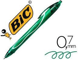 BOLIGRAFO BIC GELOCITY QUICK DRY VERDE 0,7