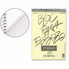 BLOC PARA ESBOZO STUDIO 100H 90G A4 DE GUARRO MICROPERFORADO