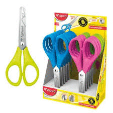 TIJERA ESCOLAR MAPED PARA ZURDOS COLORE SURTIDOS