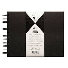 ALBUM A PERSONALIZAR T/D NEGRO 21X16 40H 185GR