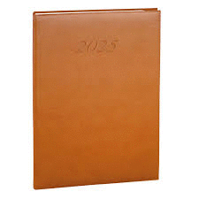 AGENDA QUO VADIS DAILY 24 D/P BRAND MARRON 
