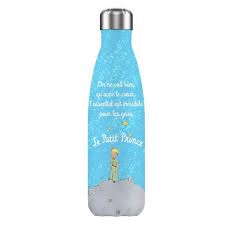 BOTELLA TERMICA EL PRINCIPITO 500ML AZUL CON FRASE