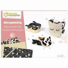 CAJA CREATIVA DECOPATCH GATOS
