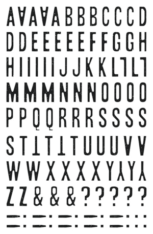 LETRAS/NUMEROS ADHESIVOS NEGRO PURPURINA