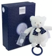 CLAIR DE LUNE - OSO CAJA DE MÚSICA CLARO DE LUNA - BRILLA EN LA OSCURIDAD 17 CM