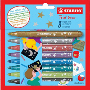 STABILO TRIO DECO 8 ROTULADORES METALICOS