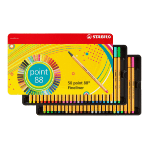 ROTULADOR STABILO POINT 88 CAJA METAL 50 FINELINER