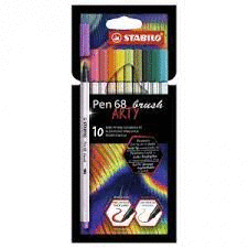 ROTULADOR STABILO POINT 88 PEN ARTY BRUSH CAJA DE 10