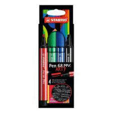 PACK 4 ROTULADORES STABILO ARTY PEN 68 MAX