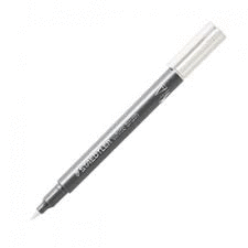 MARCADOR METALLIC BRUSH PINCEL BLANCO