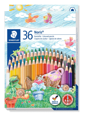 STAEDTLER ESTUCHE CARTON 36 COLORES NORIS