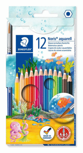 STAEDTLER ESTUCHE CARTON 12 COLORES ACUARELABLES