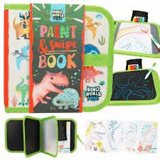 DINO WORLD LIBRO PARA PINTAR Y BORRAR