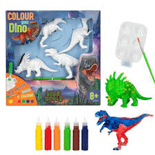 DINO WORLD DIY COLOREA TU DINO