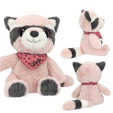 SNUKIS PELUCHE MAPACHE CHARLIE 18CM