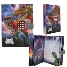DIARIO CON CODIGO TOP SECRET DINO WORLD 