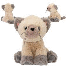PELUCHE GATO AMBER 16CM 