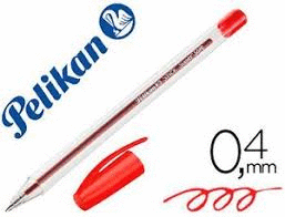 BOLIGRAFO PELIKAN STICK SUPERSOFT ROJO 