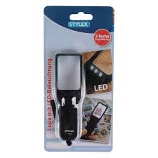 LUPA CON LUZ 3LEDS STYLEX