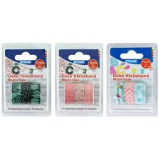 PACK 3 CINTAS WASHI TAPE 15MMX3M STYLEX