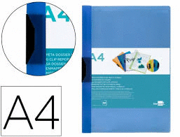 DOSSIER CLIP LATERAL A4 AZUL 