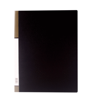 CARPETA 40 FUNDAS POLIPROPILENO NEGRA