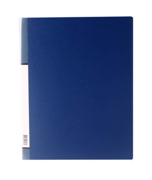 CARPETA 40 FUNDAS POLIPROPILENO AZUL