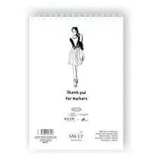 SM.LT BLOC SKETCH PAD FOR MARKERS A4 40H 100GR 5MB-50TS