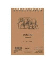 SM.LT BLOC BOCETOS PAPEL KRAFT HABANA ESPIRAL A4 80H 135GR EB-80TS/NTB