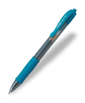 PILOT BOLIGRAFO G-2 GEL AZUL CLARO