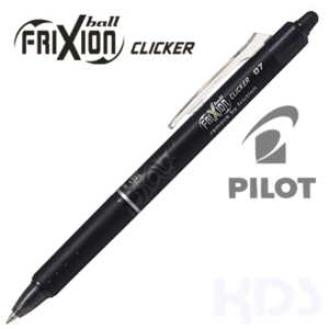 PILOT FRIXION CLICKER NEGRO BORRABLE