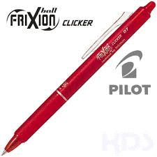 PILOT FRIXION CLICKER ROJO BORRABLE