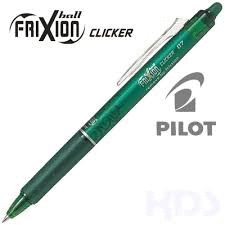 PILOT FRIXION CLICKER VERDE BORRABLE