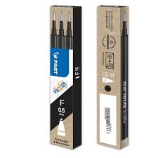 PACK 3 RECAMBIO BOLIGRAFO F 0.5 FRIXION BORRABLE NEGRO