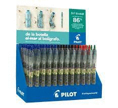 PILOT BOLIGRAFO B2P M NEGRO ECOBALL BEGREEN 