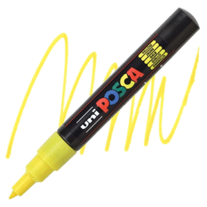 ROTULADOR AL AGUA POSCA PC-1M AMARILLO 0,7MM