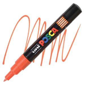 ROTULADOR AL AGUA POSCA PC-1M NARANJA 0,7MM