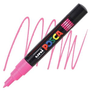 ROTULADOR AL AGUA POSCA PC-1M FUCSIA 0,7MM