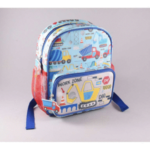 MOCHILA PEQUEÑA COCHES CONSTRUCCIONES FLOSS \u0026 ROCK. REGALOS Y FANTASÍA.  LIBRERÍA BOLIBLOC