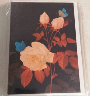 TARJETA FELICITACION NEW GARDENS HYMENEE ROSE