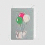 TARJETA FELICITACION HAPPY BIRTHDAY GATITO GLOBOS