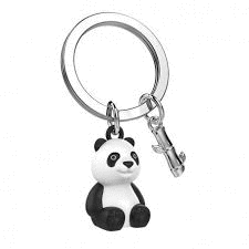 LLAVERO METAL MORPHOSE ANIMALS - PANDA