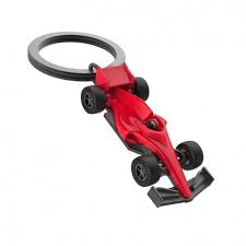 LLAVERO MORPHOSE COCHE DE CARRERAS FERRARI ROJO