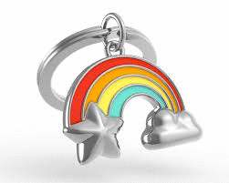 LLAVERO METAL MORPHOSE LIFESTYLE - ARCO IRIS