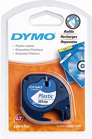 DYMO CINTA LETRATAG PLAST BLANCA