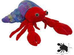 PELUCHE CANGREJO ERMITAÑO 25CMS