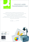 TRANSPARENCIA Q-CONNECT DIN-A4DE ALTA CALIDAD KF-00142 PARA IMPRESORA LASER COLOR CAJA DE 50